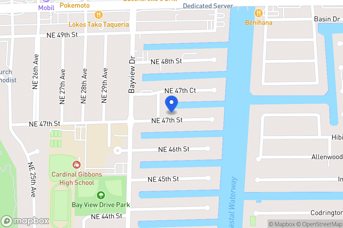 Map of 3041 Ne 47 St, Fort Lauderdale