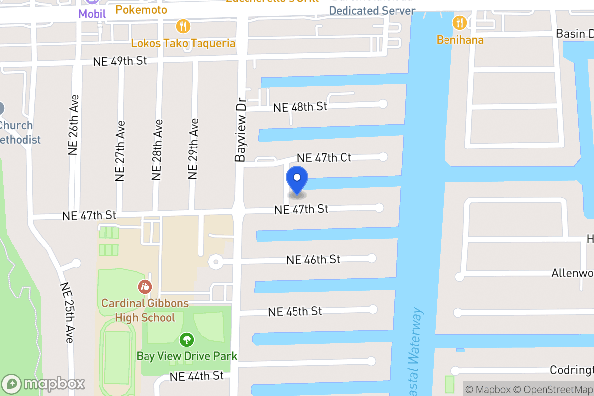 Map of 3031 Ne 47 St, Fort Lauderdale