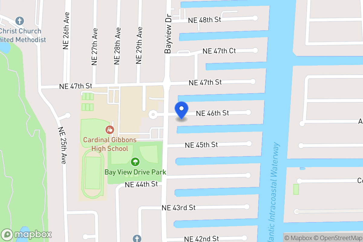 Map of 3010 Ne 46 St, Fort Lauderdale