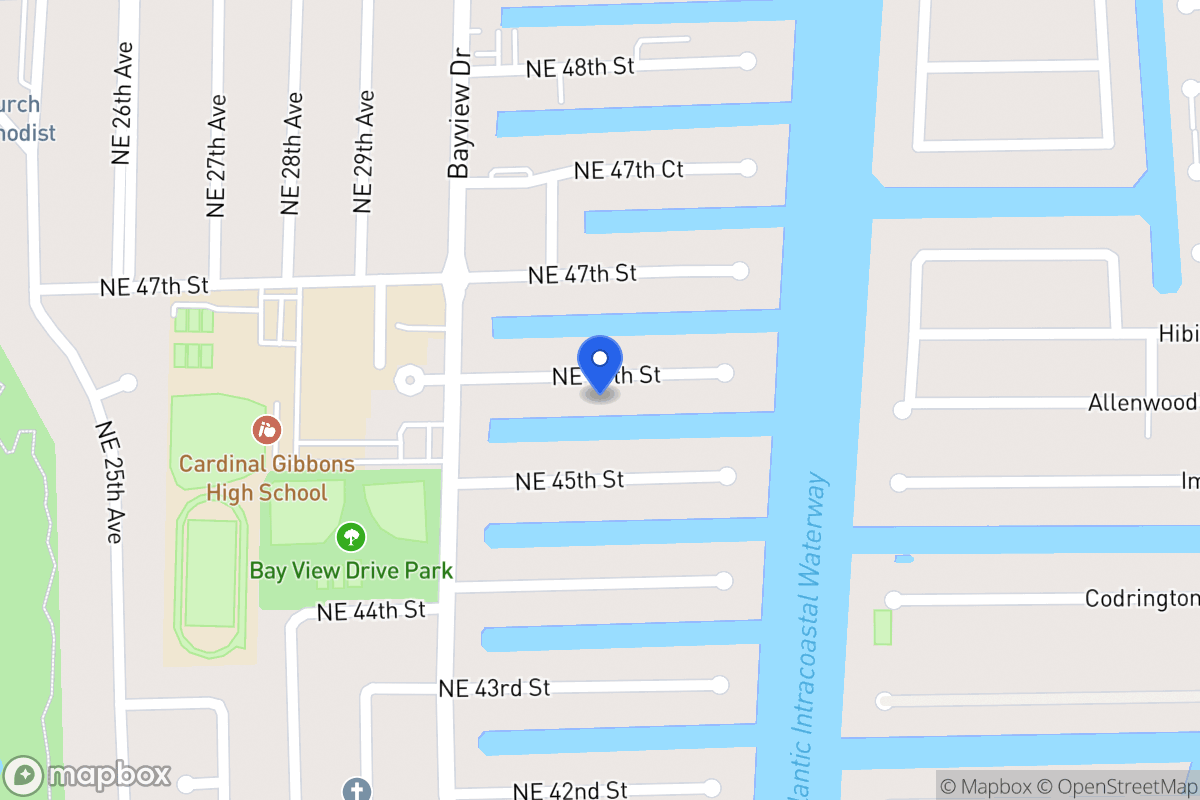 Map of 3050 Ne 46 St, Fort Lauderdale