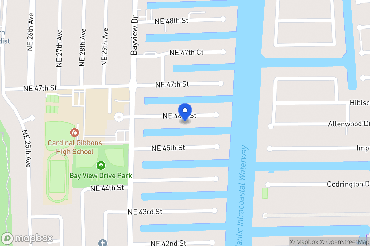 Map of 3060 Ne 46 St, Fort Lauderdale