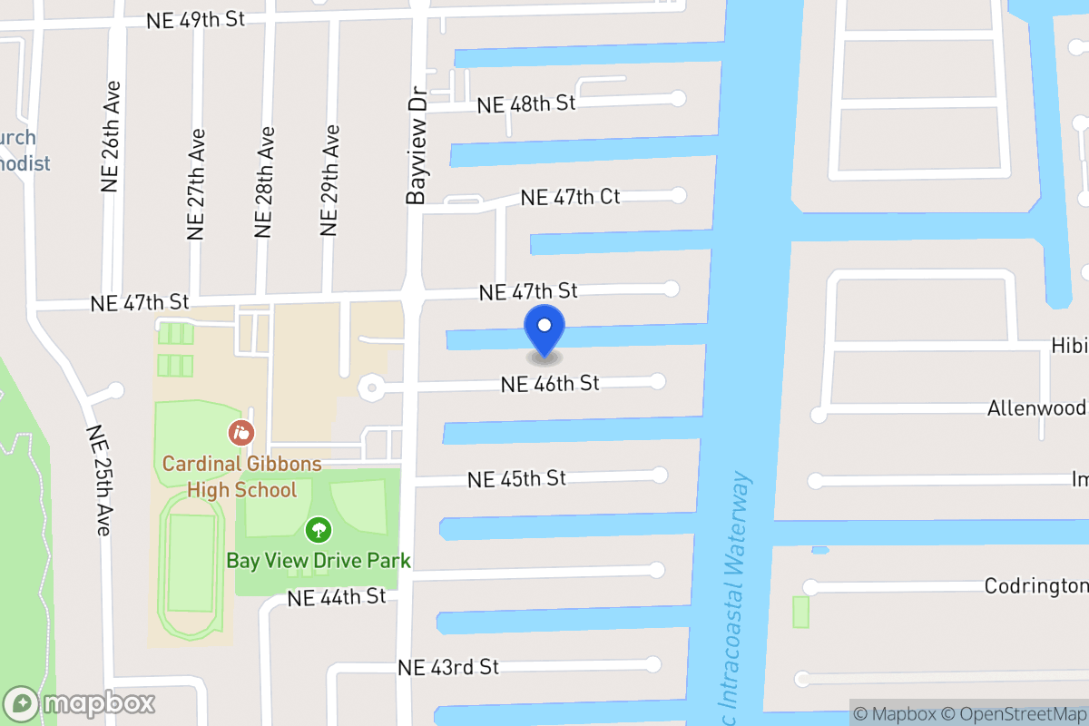 Map of 3051 Ne 46 St, Fort Lauderdale