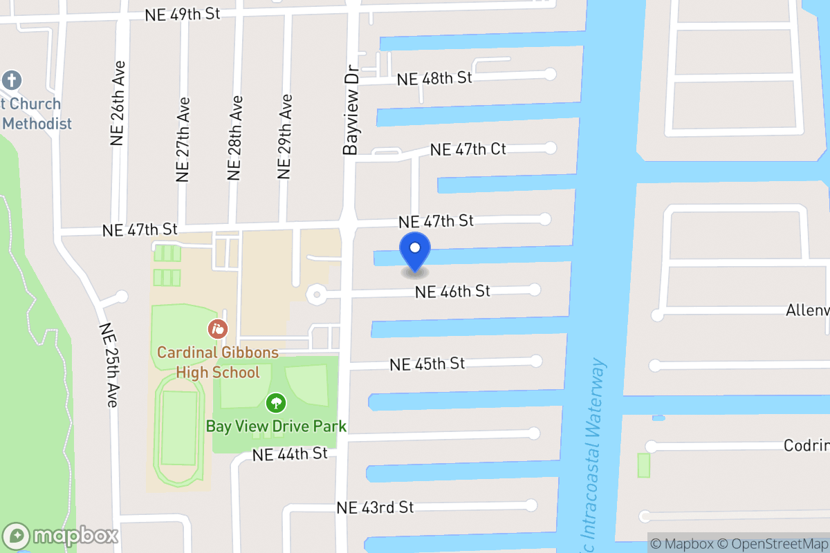 Map of 3031 Ne 46 St, Fort Lauderdale