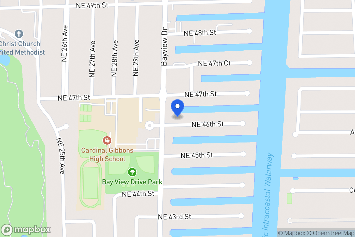 Map of 3011 Ne 46 St, Fort Lauderdale