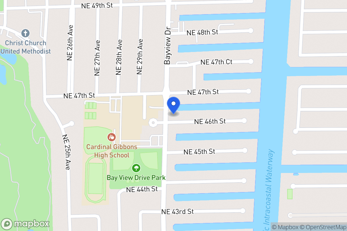 Map of 3001 Ne 46 St, Fort Lauderdale