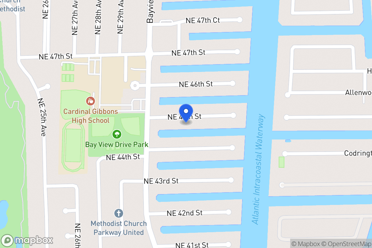 Map of 3040 Ne 45 St, Fort Lauderdale