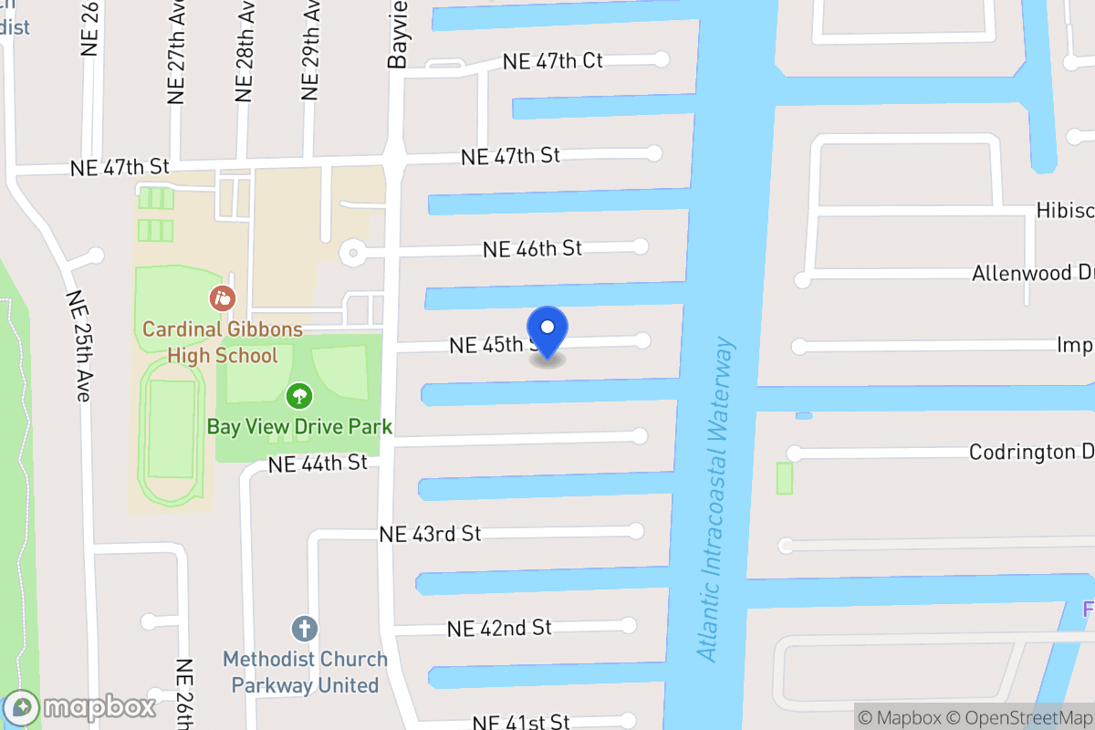 Map of 3060 Ne 45 St, Fort Lauderdale
