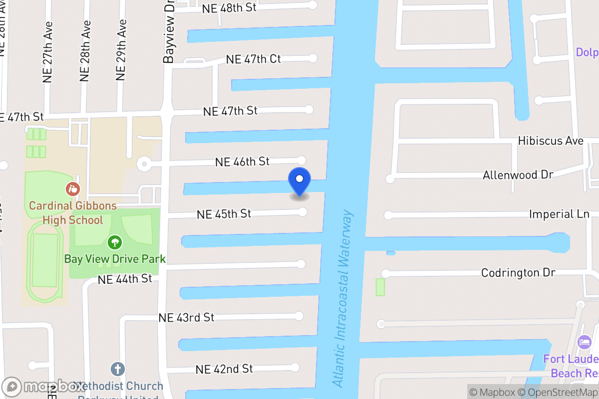 Map of 3101 Ne 45 St, Fort Lauderdale