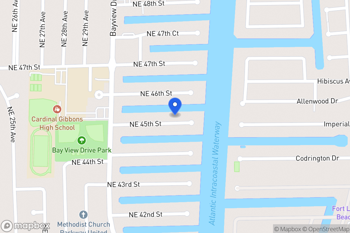 Map of 3081 Ne 45 St, Fort Lauderdale