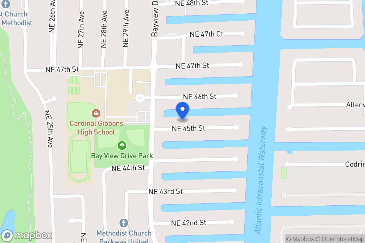 Map of 3031 Ne 45 St, Fort Lauderdale