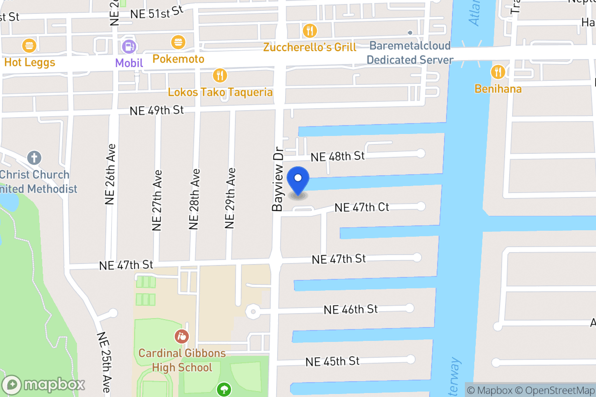 Map of 3001 Ne 47 Ct, Fort Lauderdale