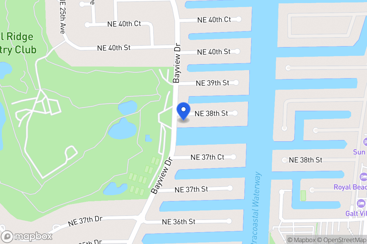 Map of 2800 Ne 38 St, Fort Lauderdale