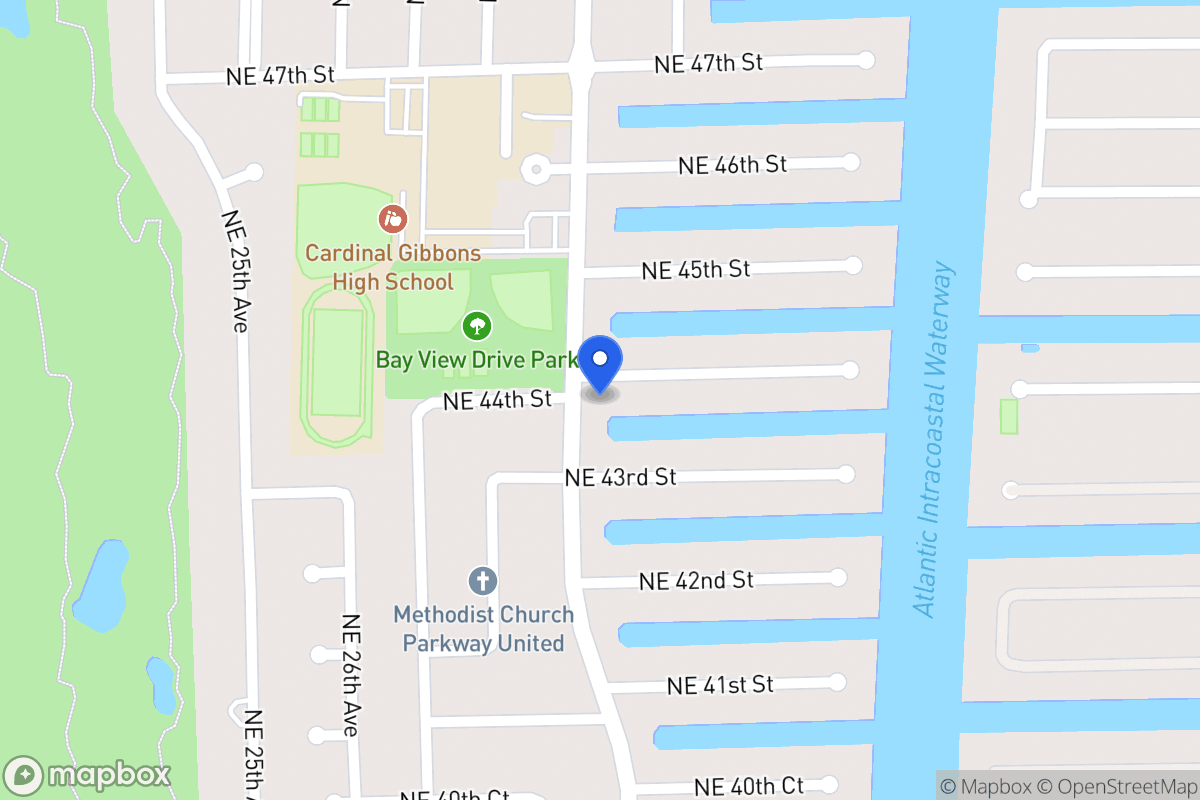 Map of 3000 Ne 44 St, Fort Lauderdale
