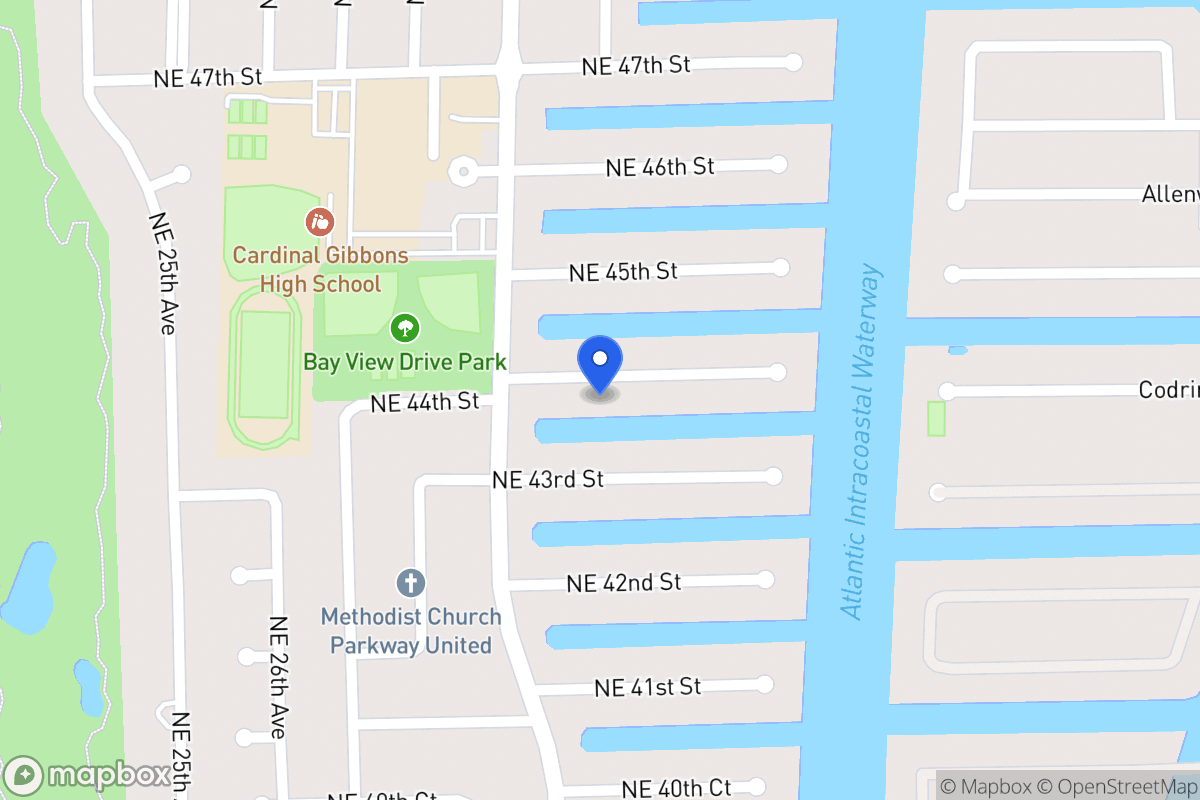 Map of 3030 Ne 44 St, Fort Lauderdale