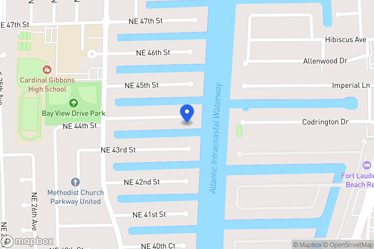 Map of 3100 Ne 44 St, Fort Lauderdale