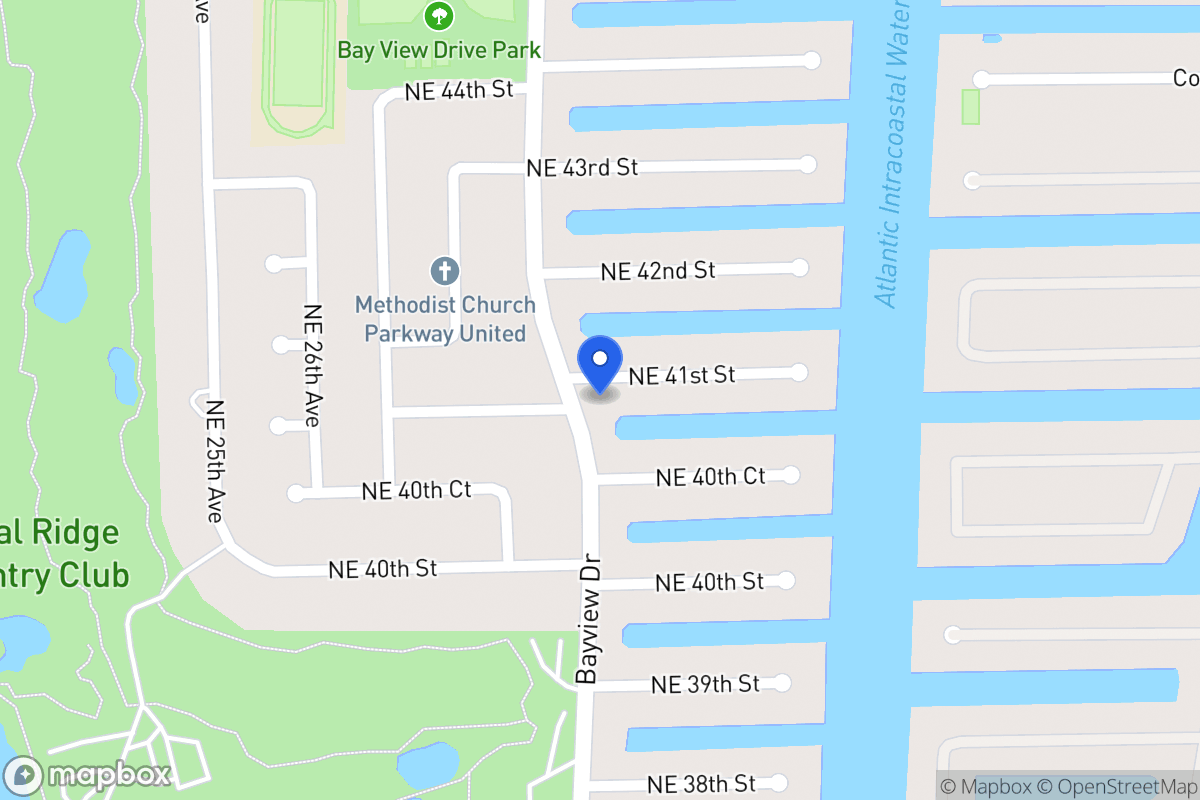 Map of 3000 Ne 41 St, Fort Lauderdale
