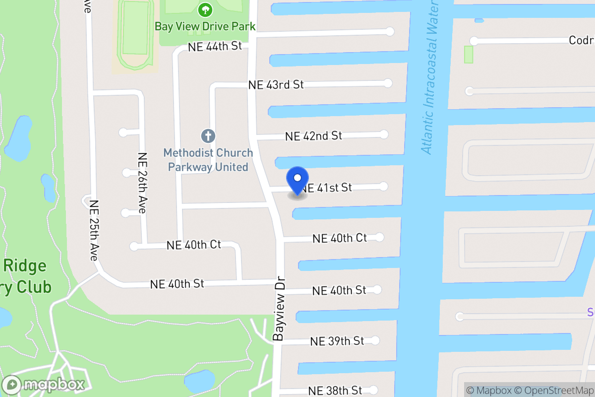 Map of 3010 Ne 41 St, Fort Lauderdale