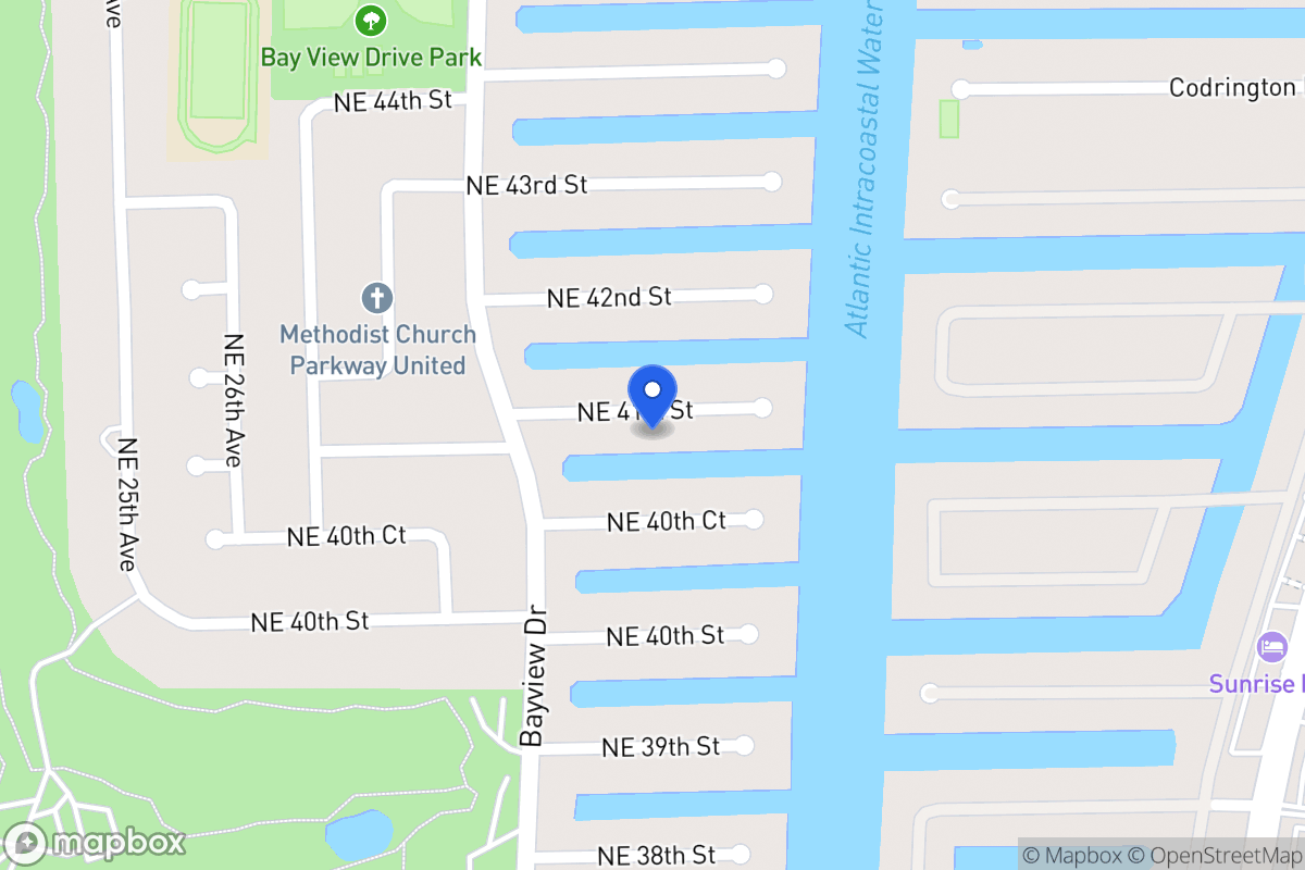 Map of 3040 Ne 41 St, Fort Lauderdale