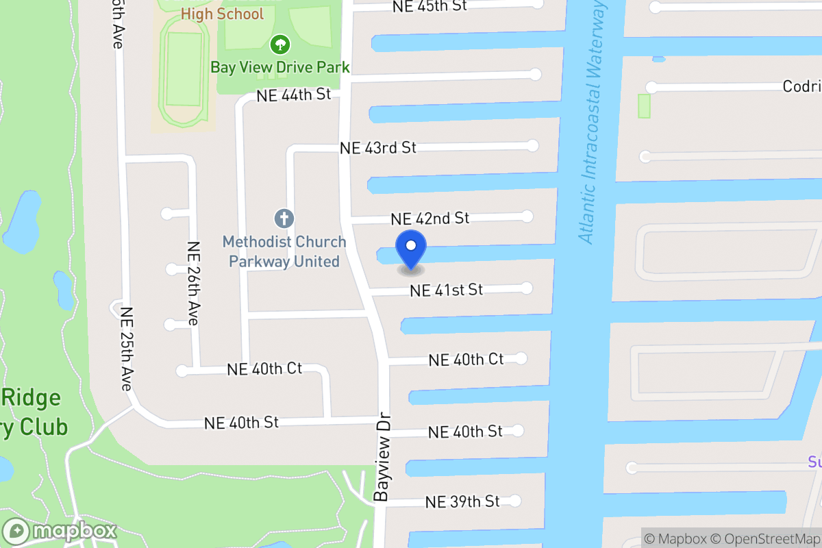 Map of 3011 Ne 41 St, Fort Lauderdale