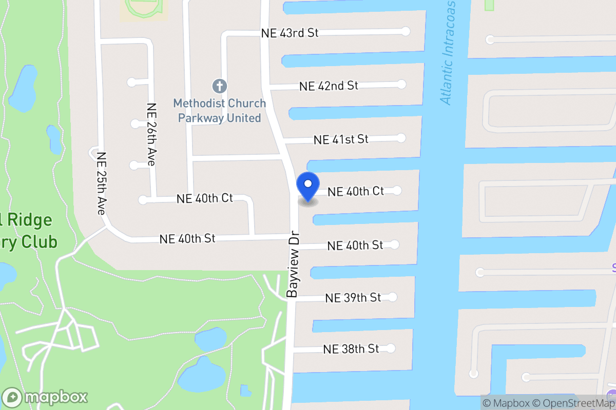 Map of 3000 Ne 40 Ct, Fort Lauderdale