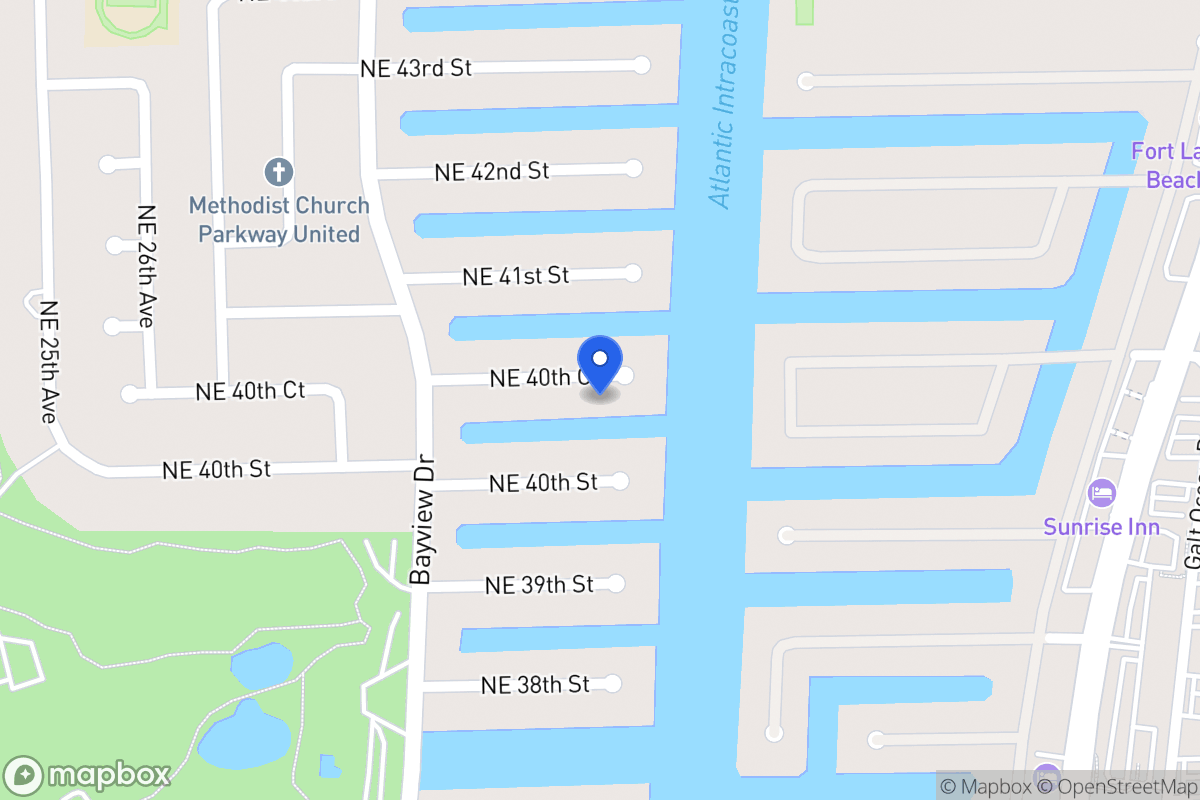 Map of 3060 Ne 40 Ct, Fort Lauderdale