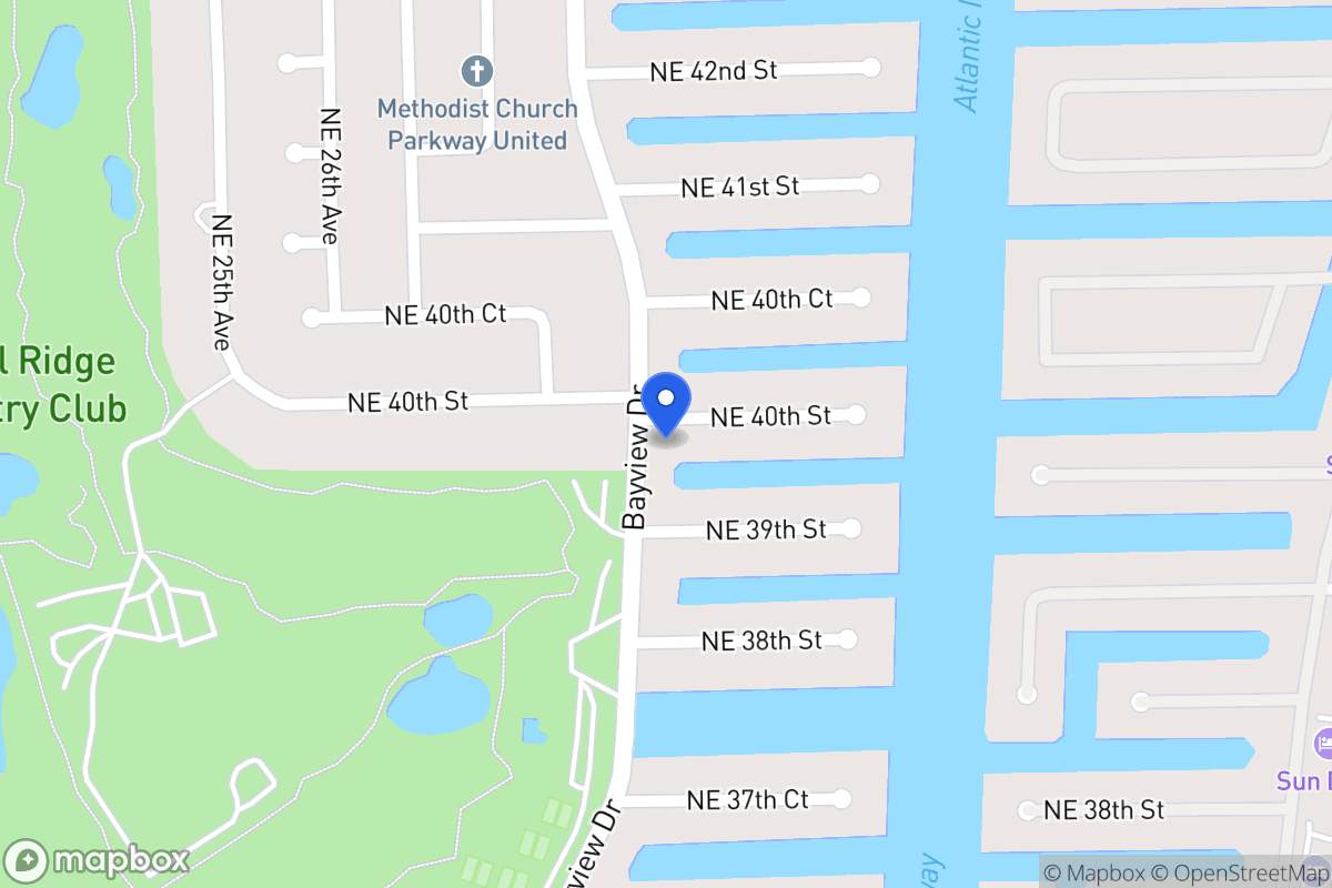Map of 3000 Ne 40 St, Fort Lauderdale