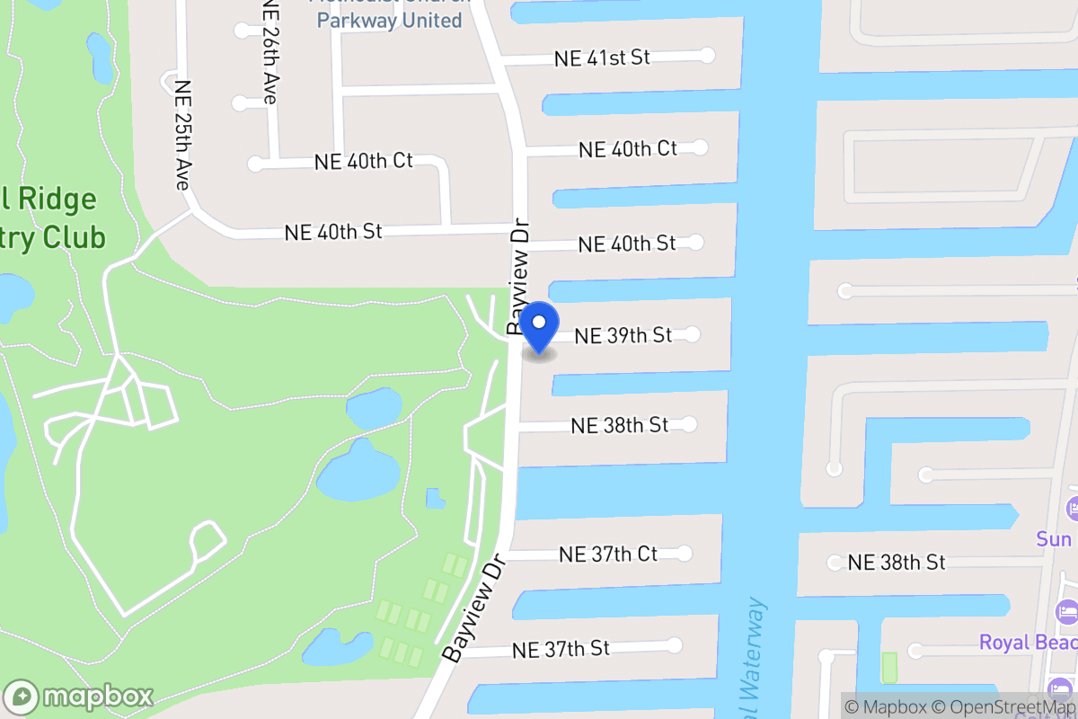 Map of 3000 Ne 39 St, Fort Lauderdale