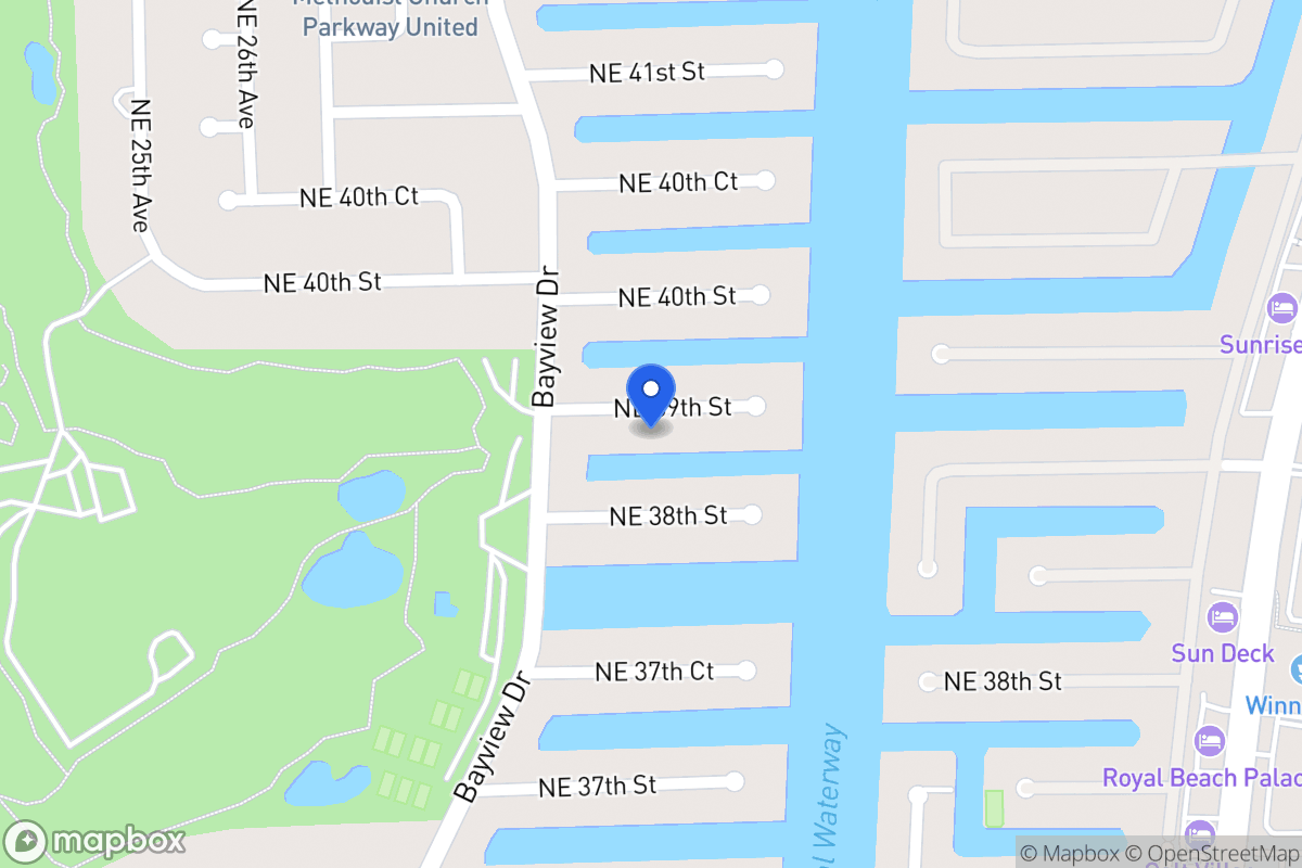 Map of 3030 Ne 39 St, Fort Lauderdale