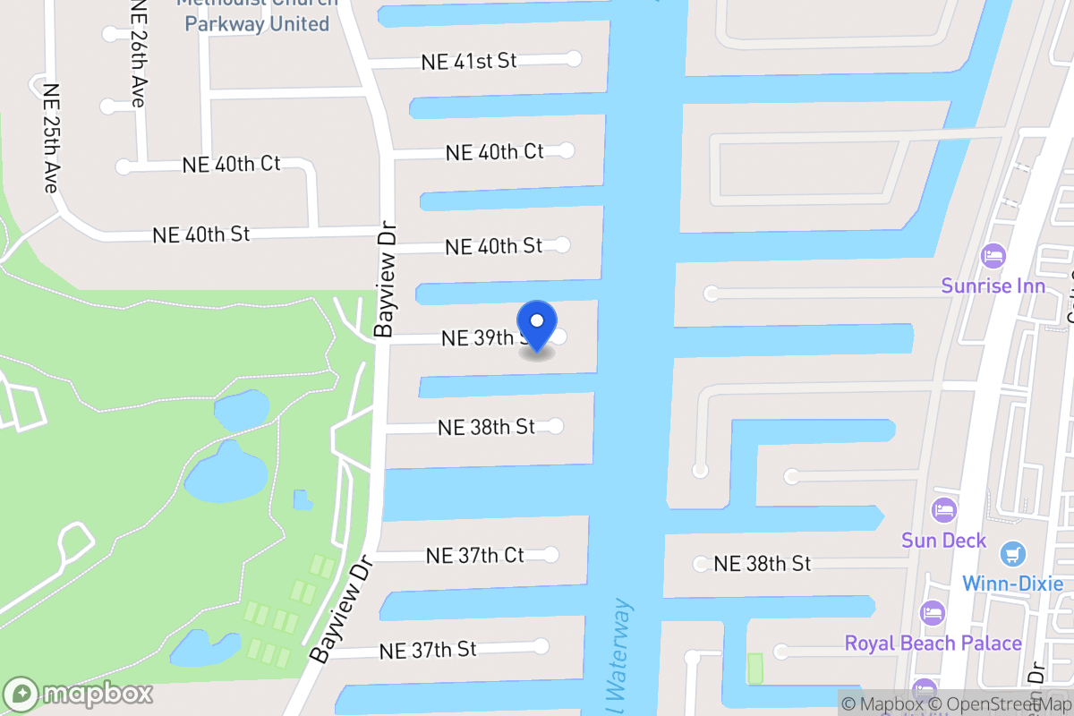 Map of 3060 Ne 39 St, Fort Lauderdale