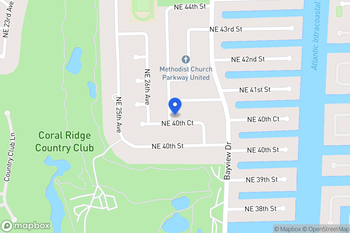 Map of 4010 Ne 28 Ave, Fort Lauderdale