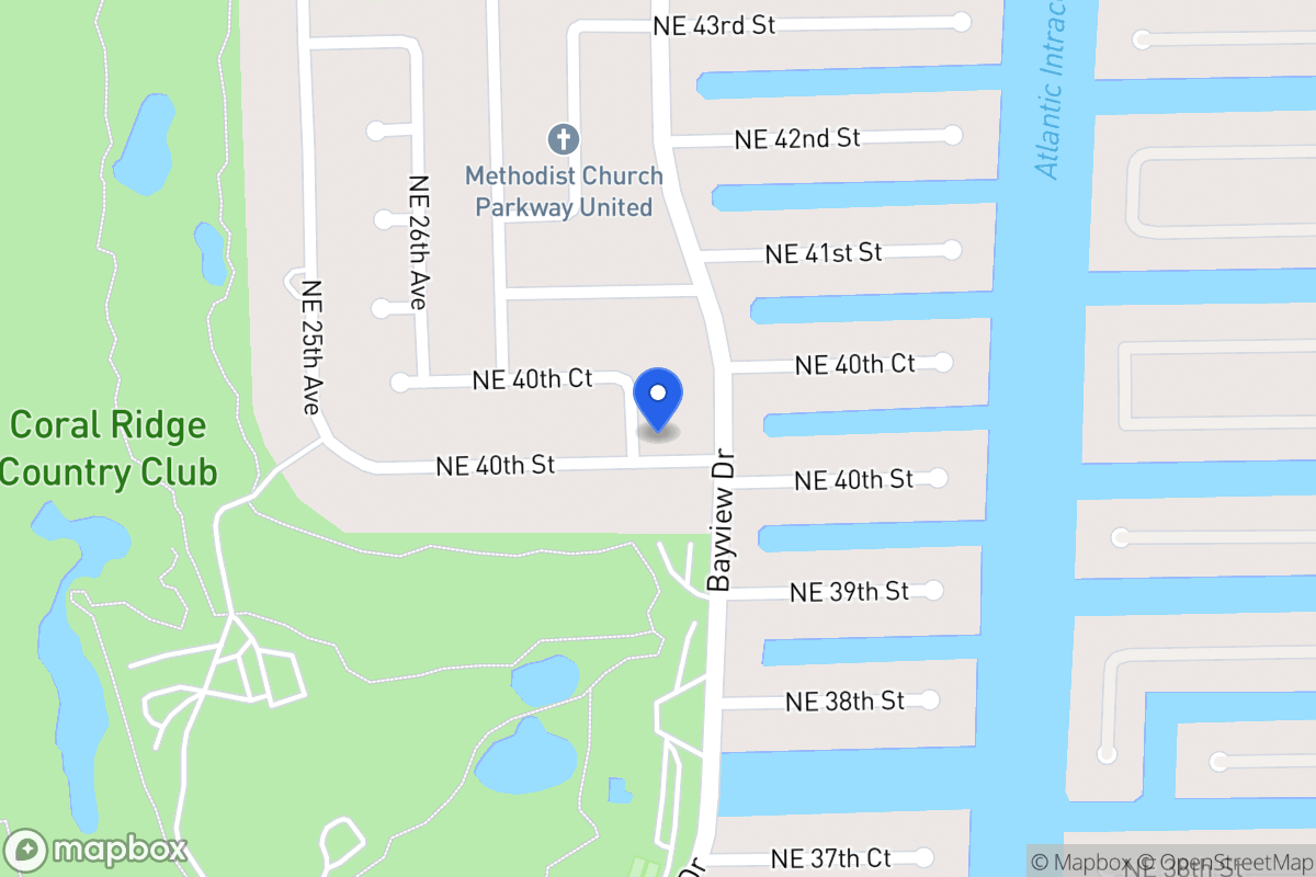 Map of 4000 Ne 29 Ave, Fort Lauderdale
