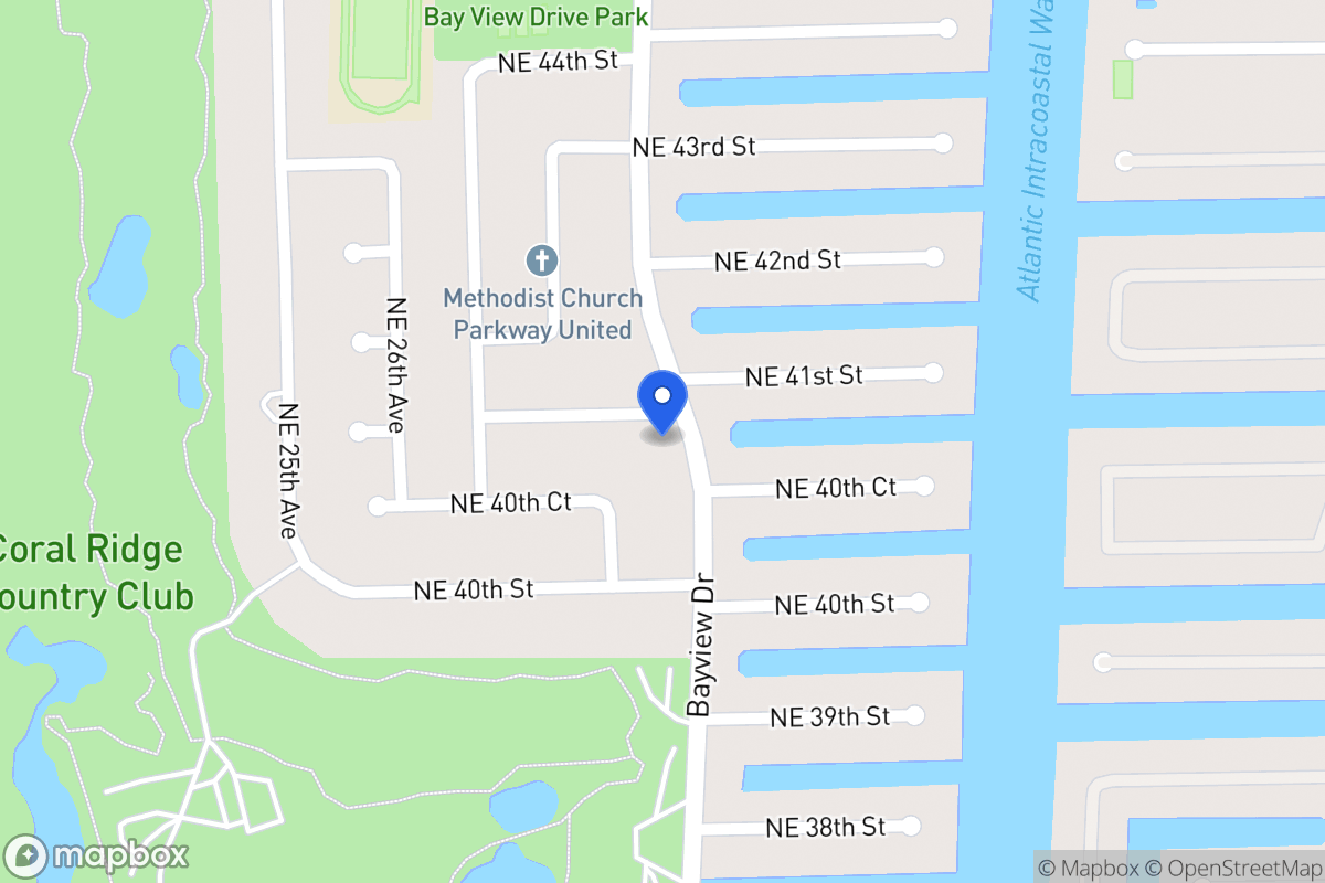 Map of 2930 Ne 41 St, Fort Lauderdale