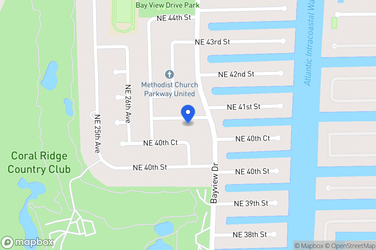 Map of 2840 Ne 41 St, Fort Lauderdale