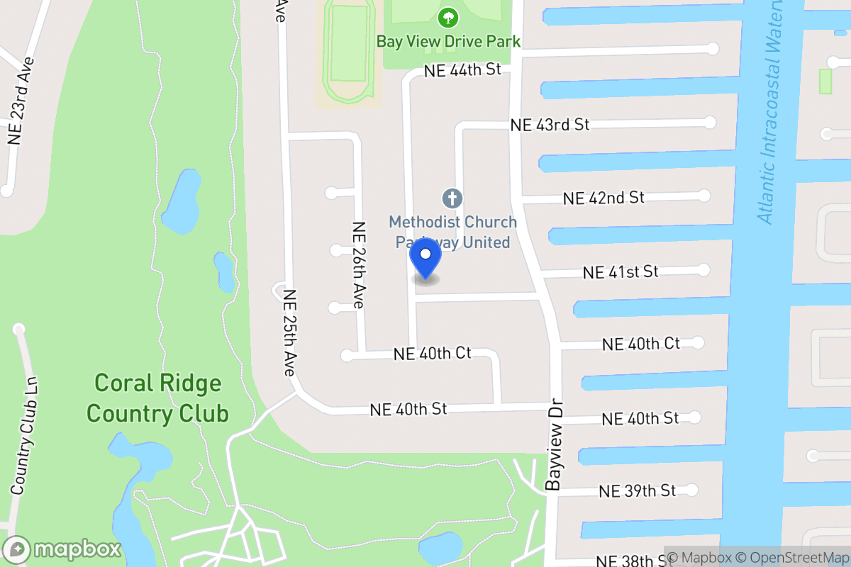 Map of 2801 Ne 41 St, Fort Lauderdale