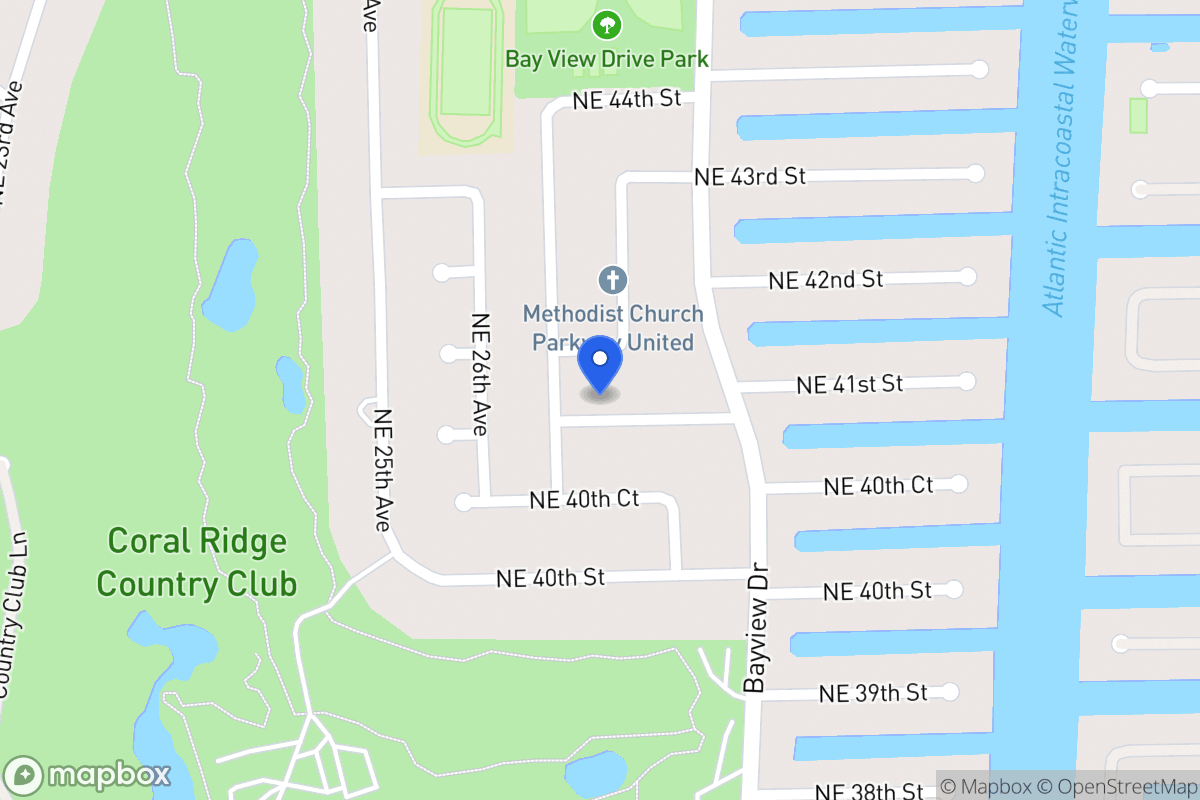 Map of 2811 Ne 41 St, Fort Lauderdale