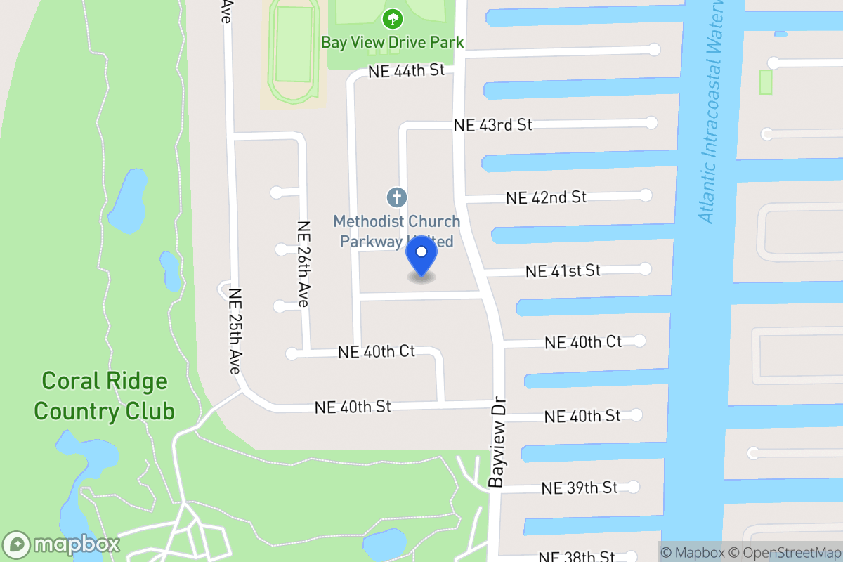 Map of 2901 Ne 41 St, Fort Lauderdale