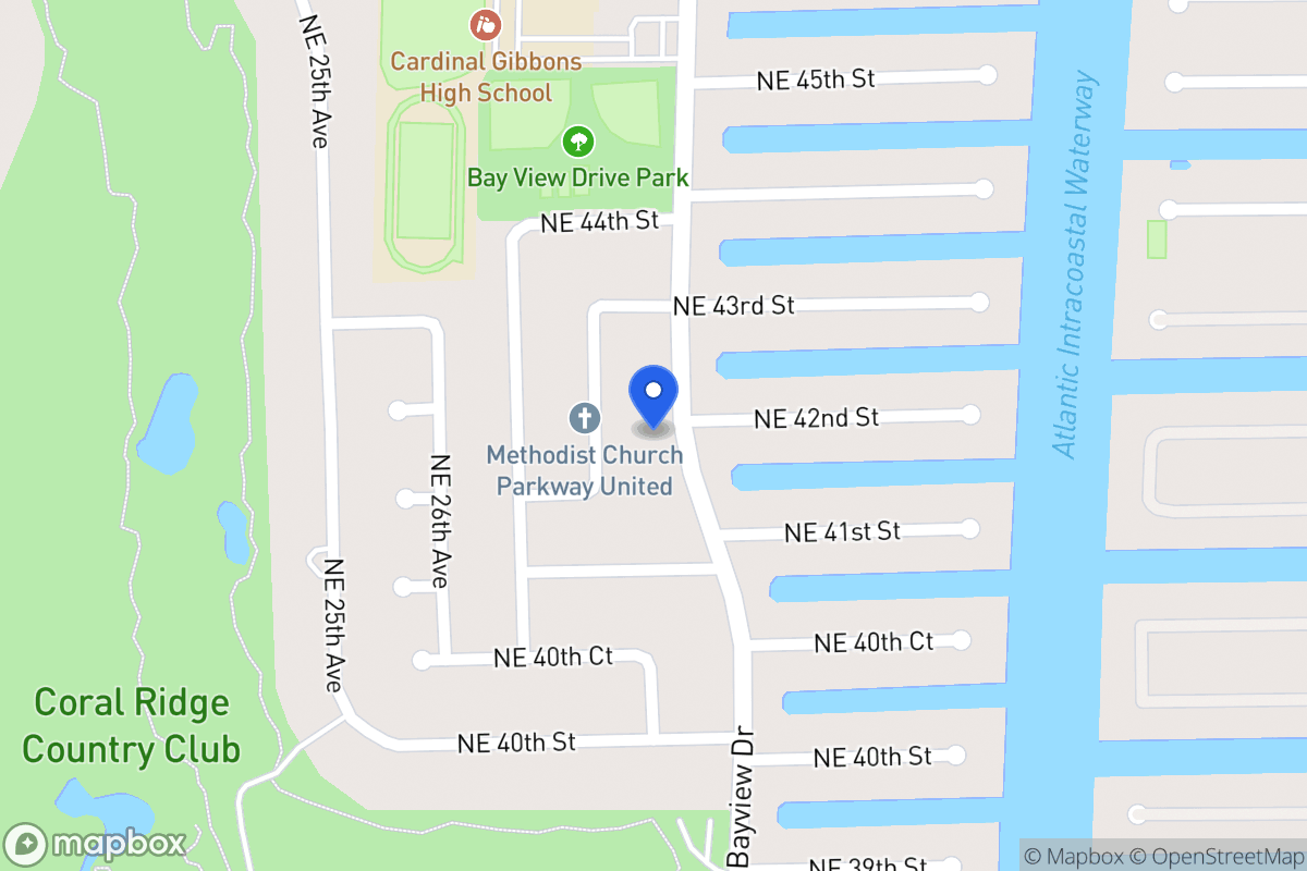 Map of 4141 Bayview Dr, Fort Lauderdale