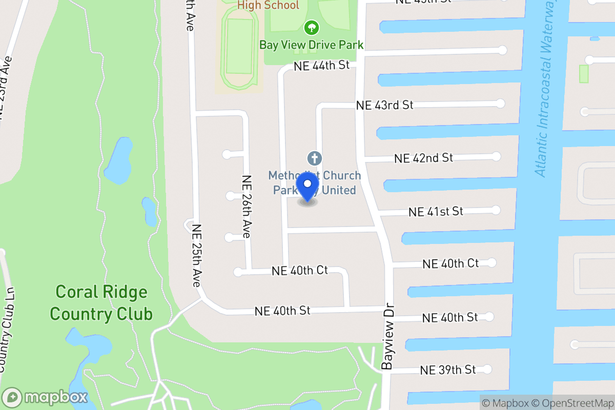 Map of 2810 Ne 41 Ct, Fort Lauderdale