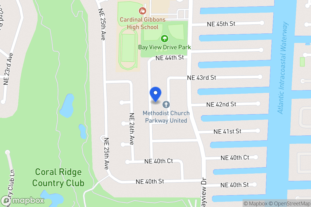 Map of 4220 Ne 28 Ave, Fort Lauderdale