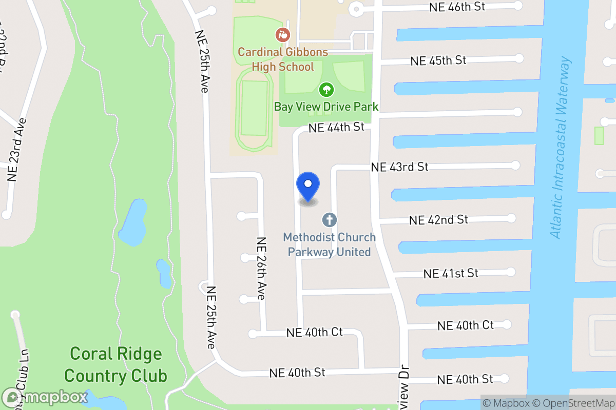 Map of 4230 Ne 28 Ave, Fort Lauderdale