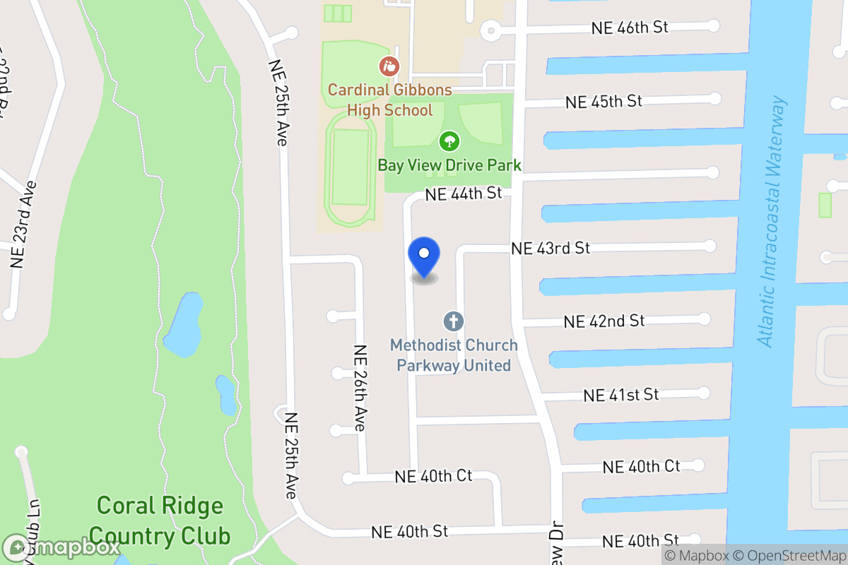 Map of 4240 Ne 28 Ave, Fort Lauderdale