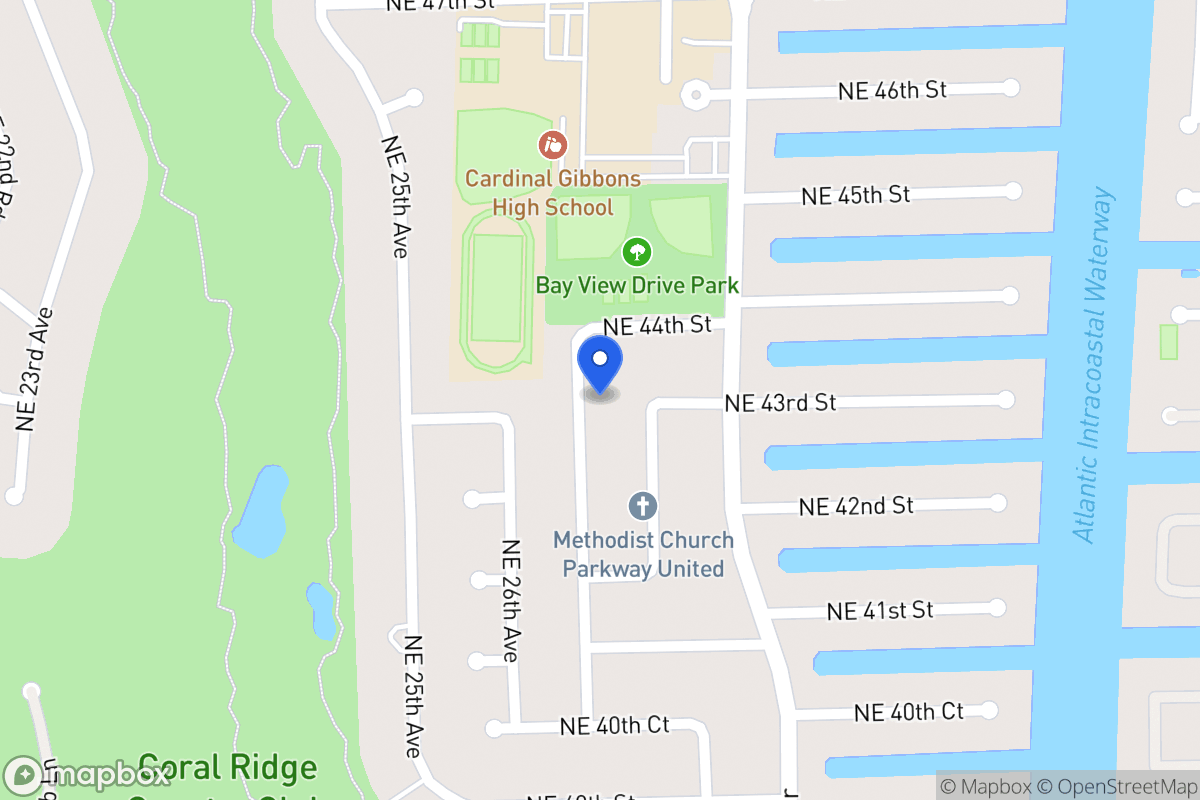 Map of 4300 Ne 28 Ave, Fort Lauderdale