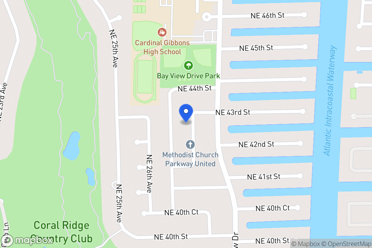 Map of 4221 Ne 29 Ave, Fort Lauderdale