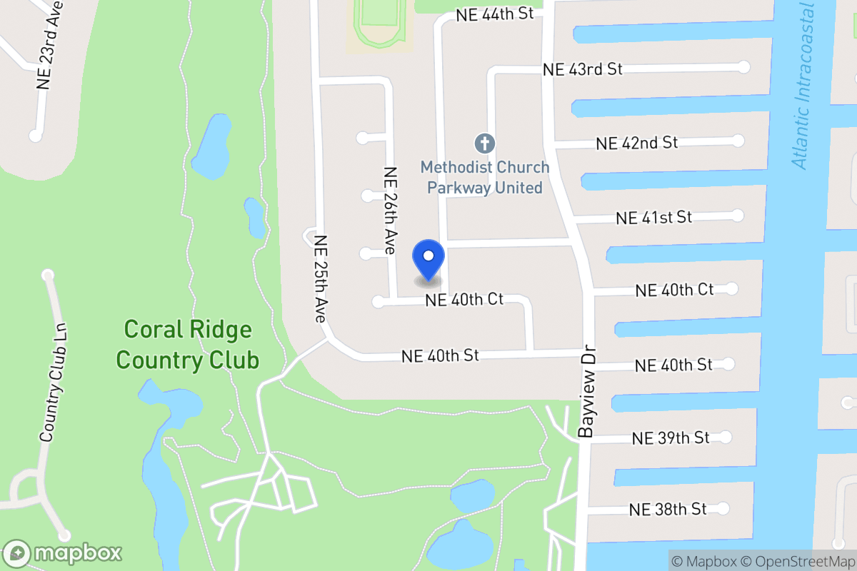 Map of 4011 Ne 28 Ave, Fort Lauderdale