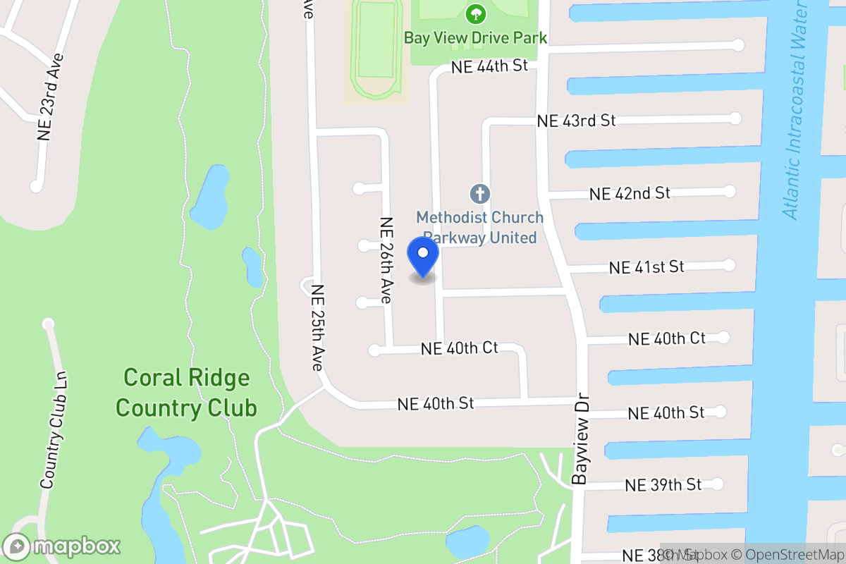 Map of 4101 Ne 28 Ave, Fort Lauderdale