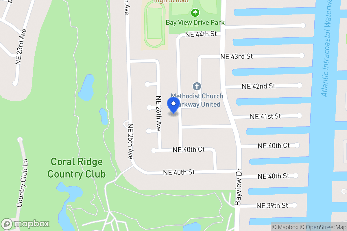 Map of 4111 Ne 28 Ave, Fort Lauderdale