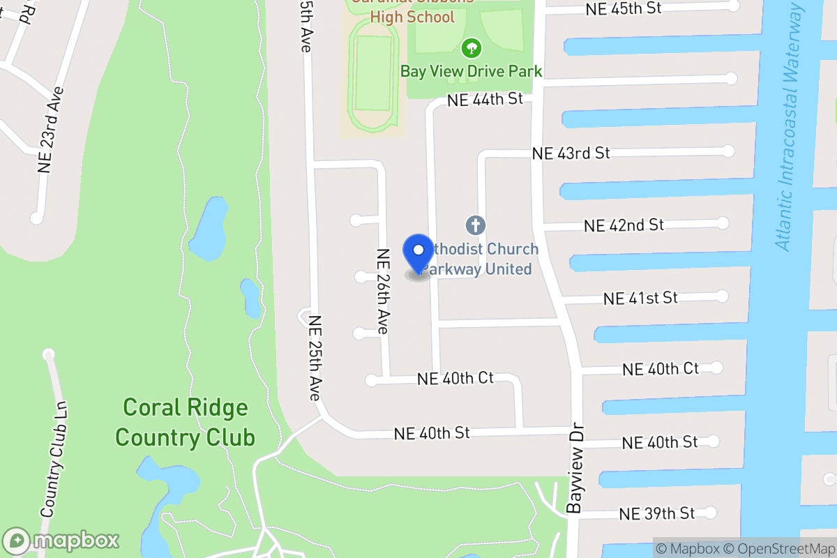 Map of 4131 Ne 28 Ave, Fort Lauderdale
