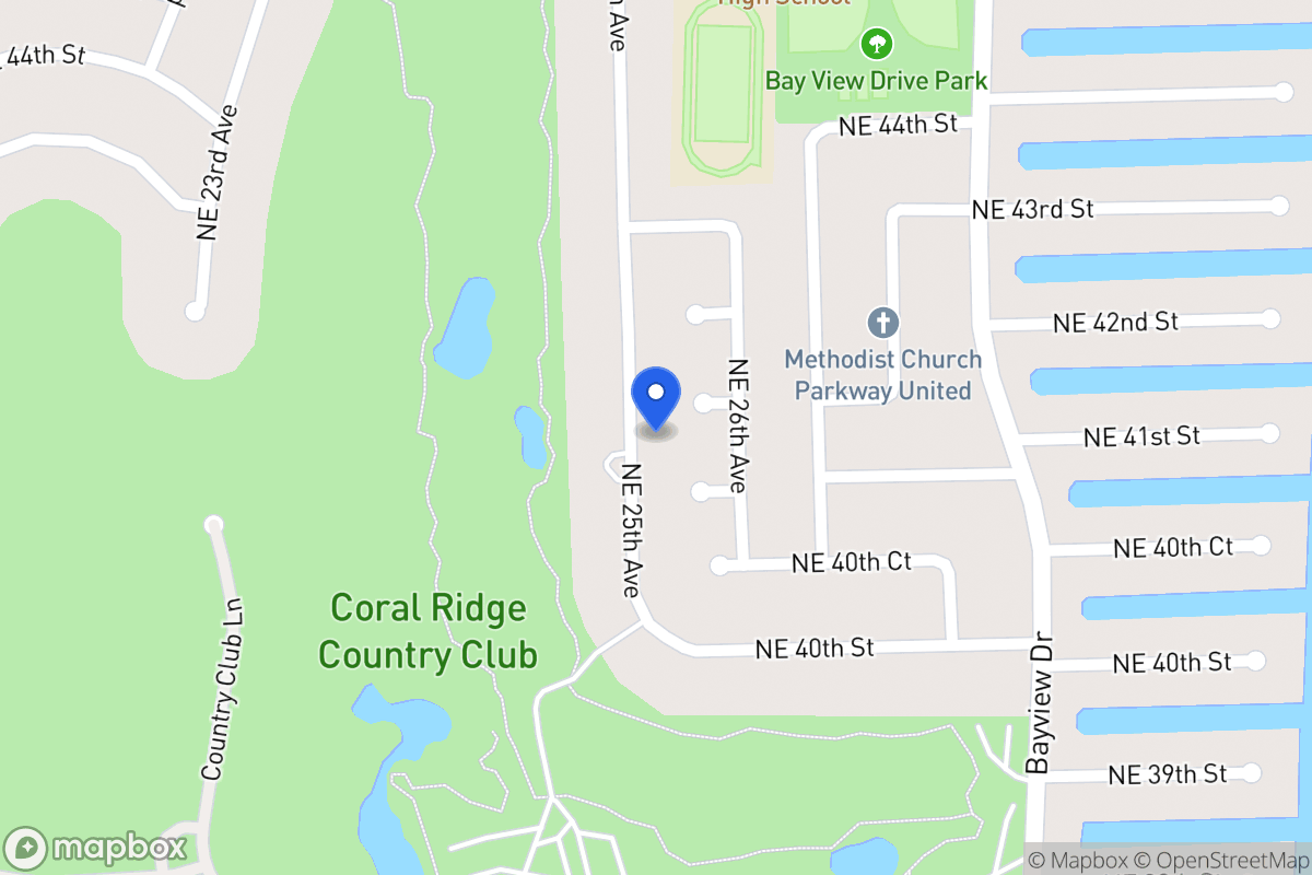 Map of 4100 Ne 25 Ave, Fort Lauderdale