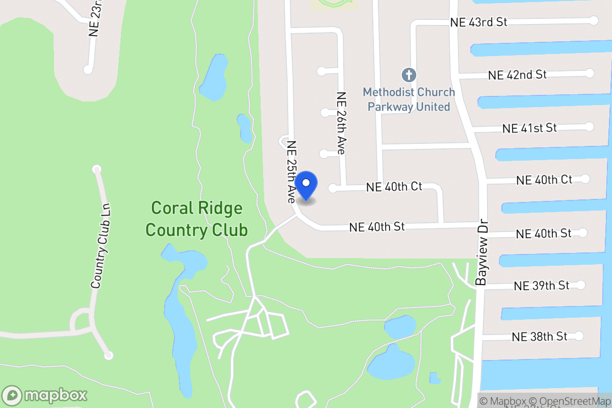 Map of 4000 Ne 25 Ave, Fort Lauderdale