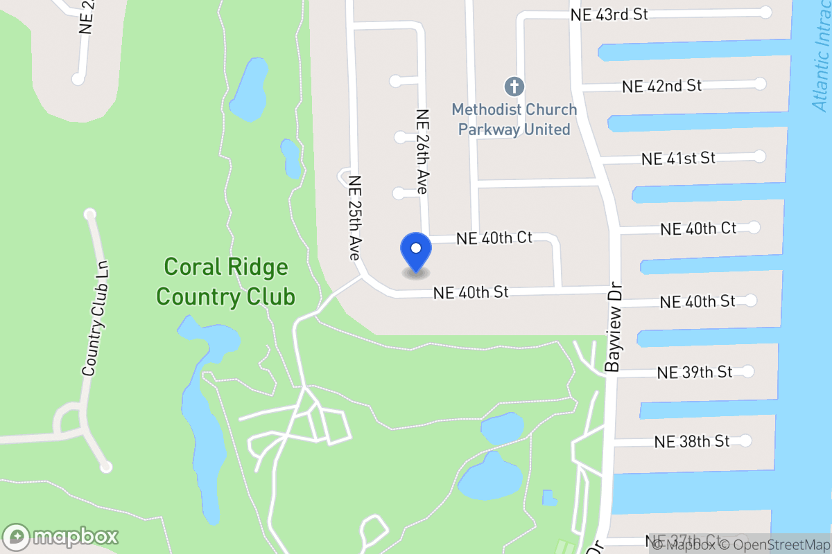 Map of 2531 Ne 40 St, Fort Lauderdale